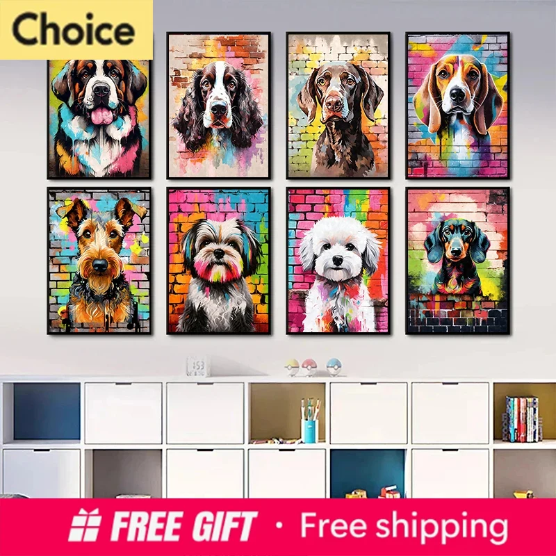 Resin Art Aesthetic - Pôsteres de Graffiti de Cães de