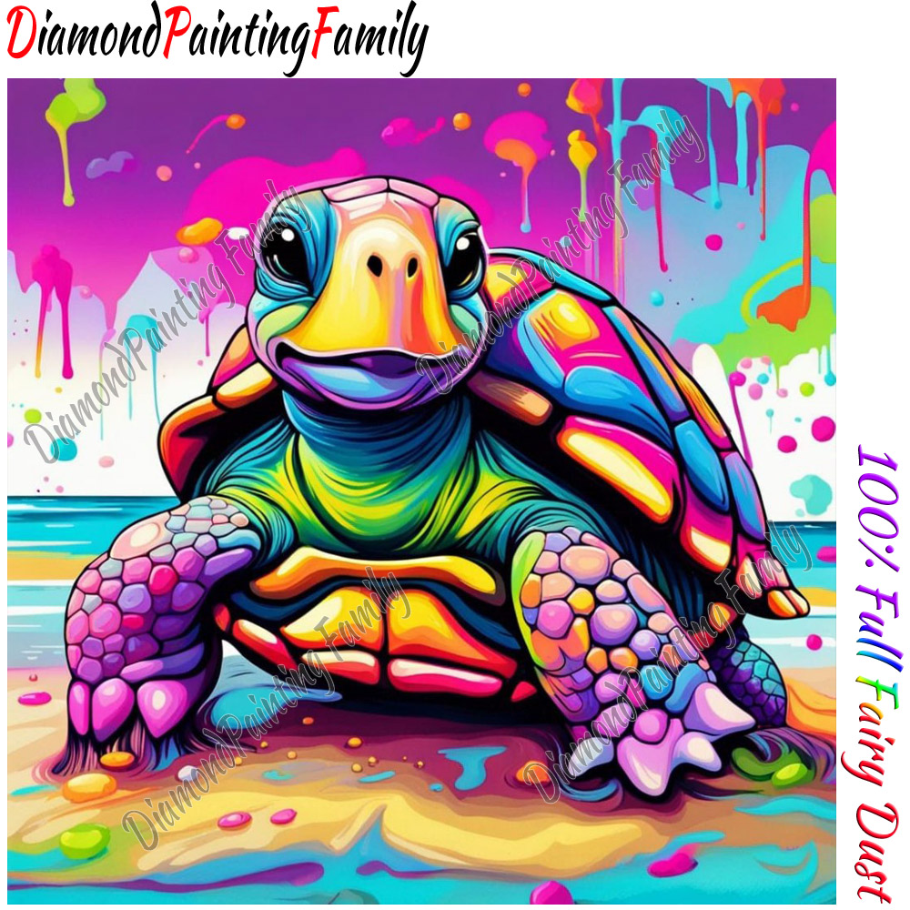 Resin Art Painting - Pintura diamante família completa fada poeira