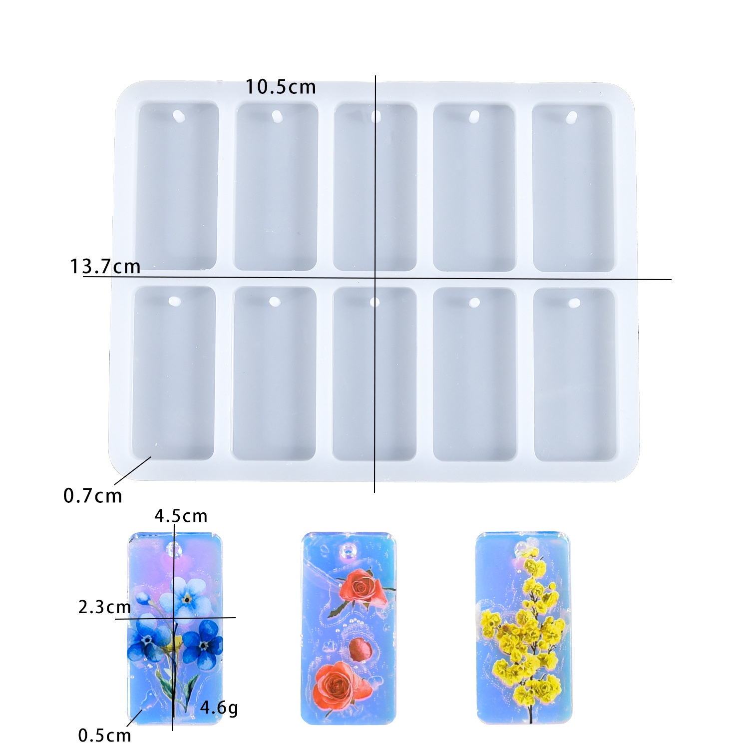 Resin Art Guide - Molde de silicone DIY para resina
