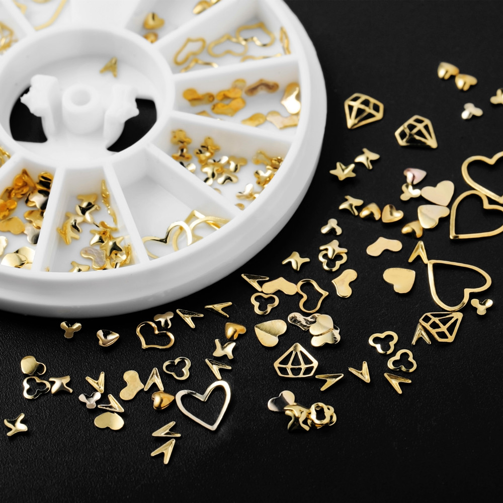 Glitter Powder Resin - 1 caixa de ouro arte do