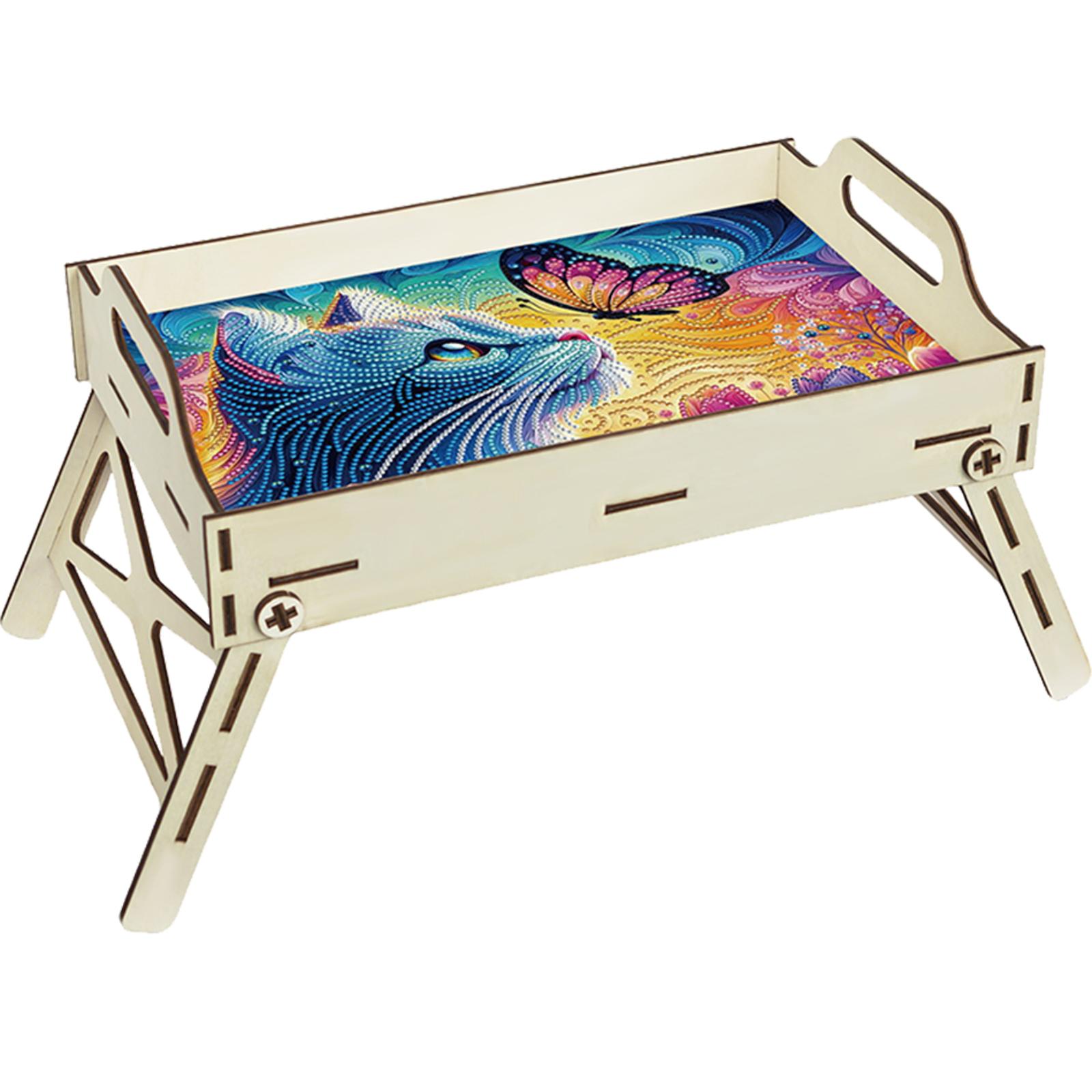 Bandeja de servir 5D DIY com p - Resin Art Wooden Tray avaliação e preço