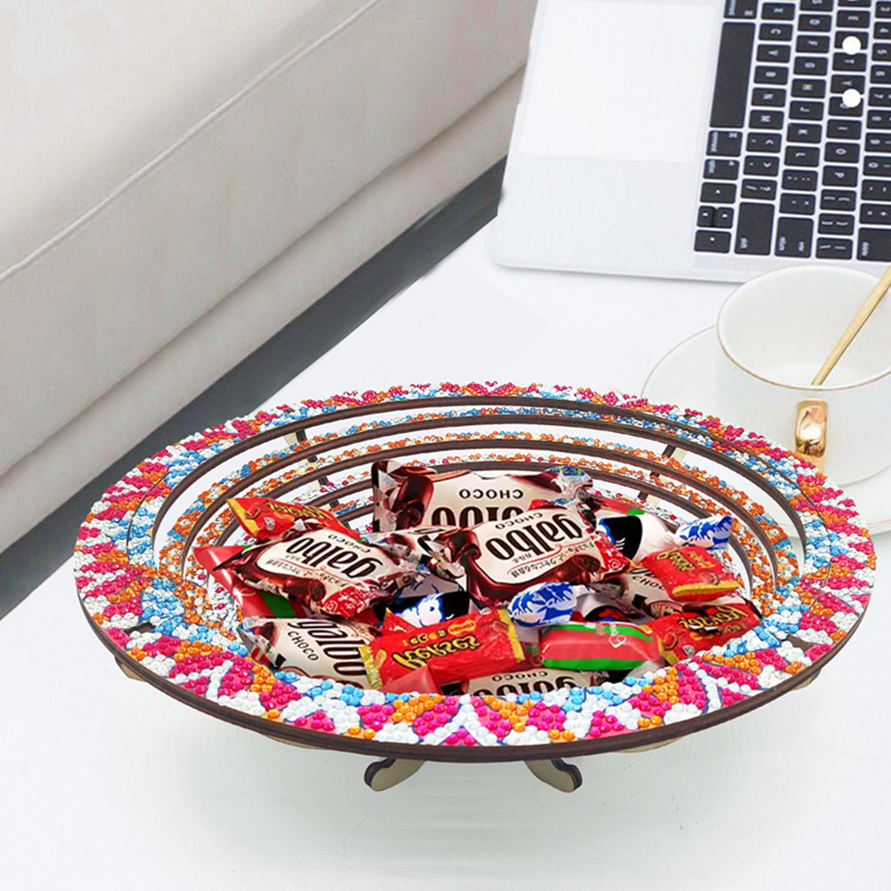 Mandala de madeira 5d pintura  - Resin Art Wooden Tray avaliação e preço