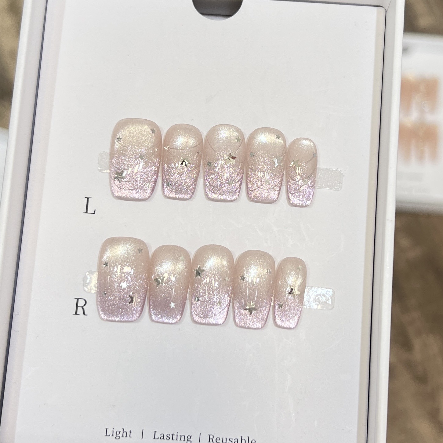 10 peças de unhas postiças cur - Resin Art Diy avaliação e preço