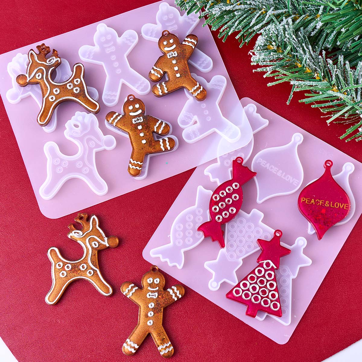 Série de natal brincos pingent - Resin Art Guide avaliação e preço