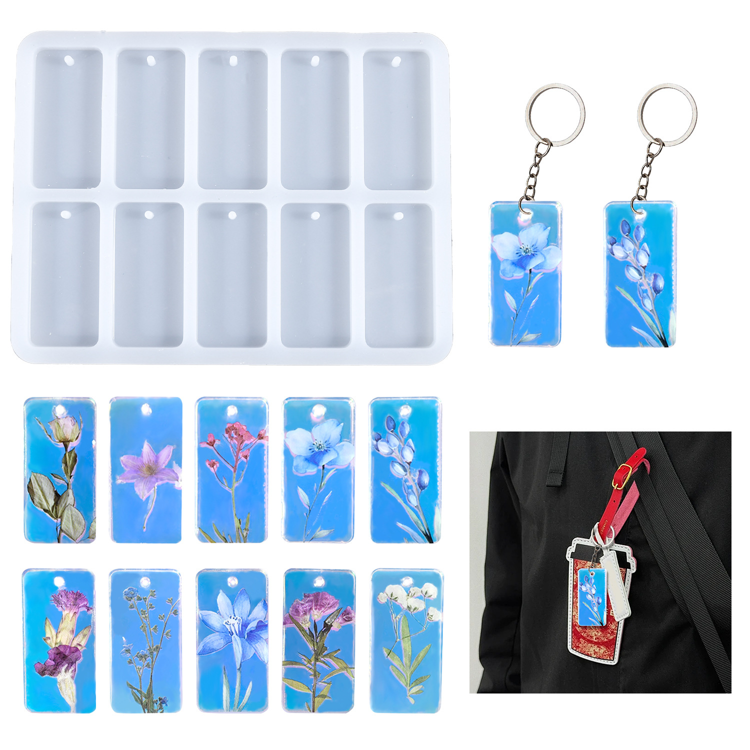 Molde de silicone DIY para res - Resin Art Guide avaliação e preço