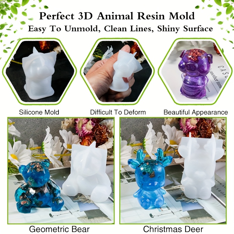 Conjunto de 19 peças de moldes - Resin Art Guide avaliação e preço