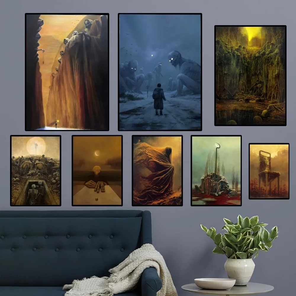 Pôster de Arte Zdzislaw Beksin - Resin Art Aesthetic avaliação e preço
