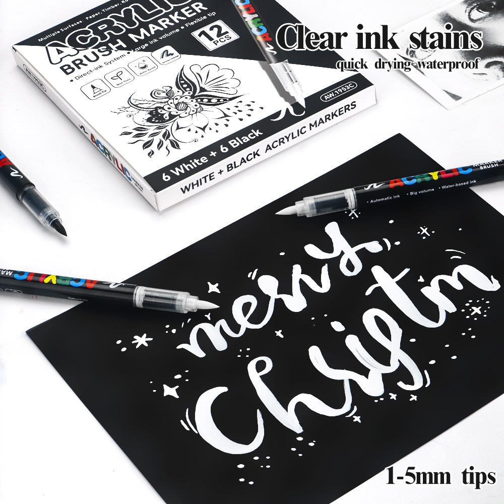 12pçs caneta marcadora acrílic - Copic Marker Sketch avaliação e preço