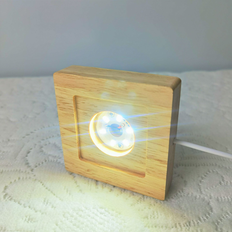 Base de exibição de luzes led  - Resin Art Wooden Tray avaliação e preço